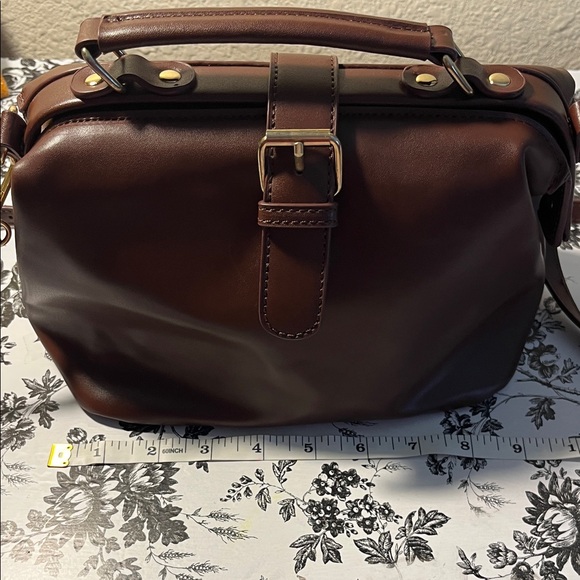 Brown Leather Crossbody Bag - Picture 5 of 6